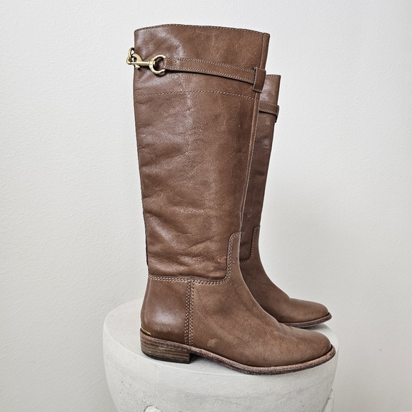 Coach Laguna Distressed Leather Boots 6.5 - Picture 16 of 16